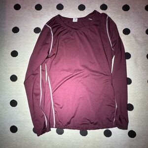 Maroon Long Sleeve Top